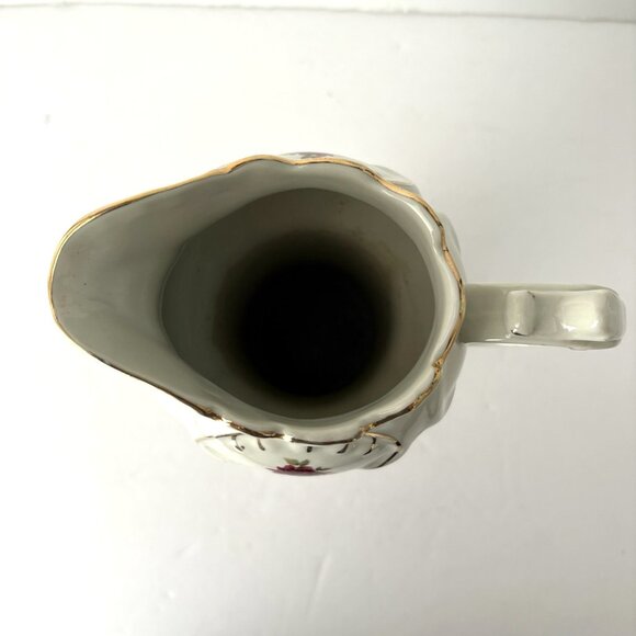 FORMALITIES by BAUM BROS Vintage Porcelain Pitcher Vase 10" Tall Rose Collection - Picture 6 of 9